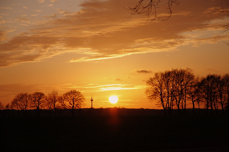 Sonnenuntergang im Dezember