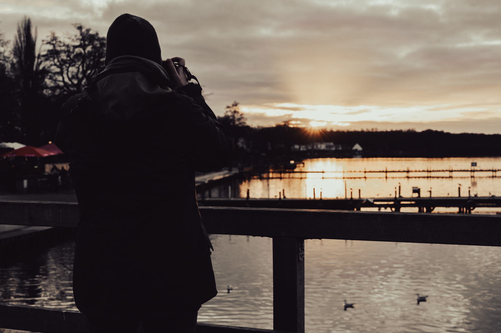 Sonnenuntergang im Dezember 