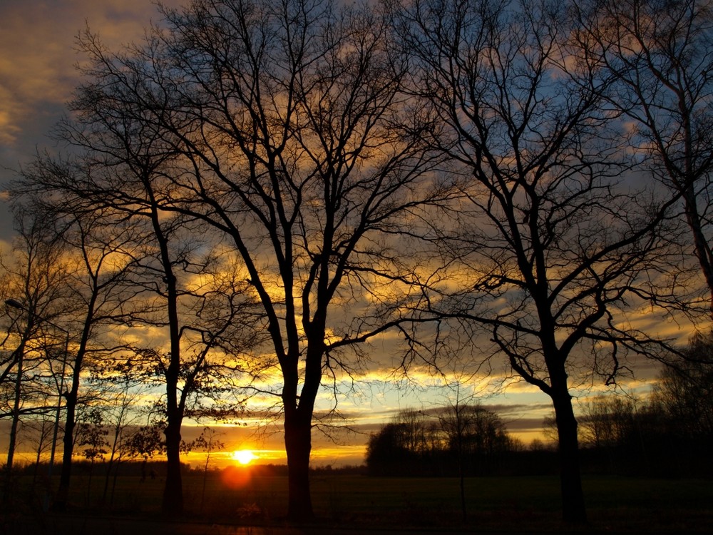 Sonnenuntergang im Dezember