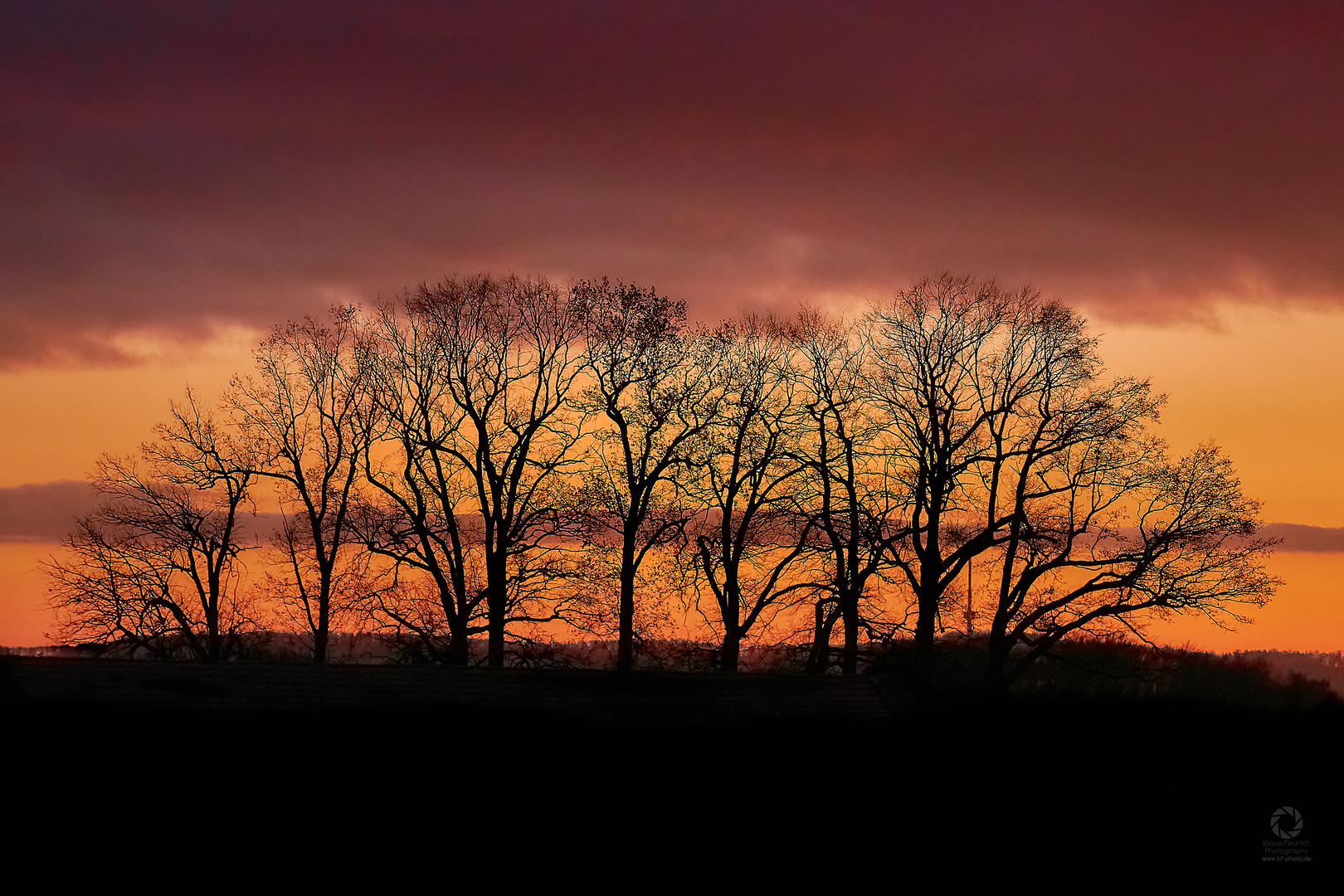 Sonnenuntergang im Dezember