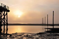 Sonnenuntergang im diesigen St. Peter Ording