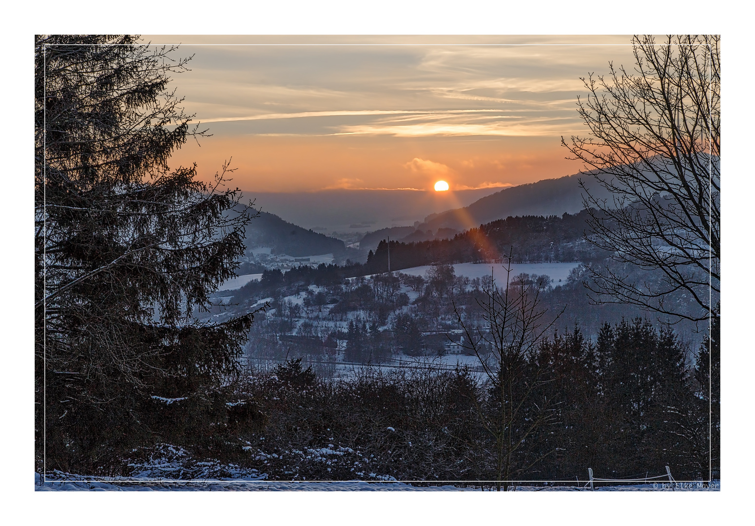 Sonnenuntergang im Dietetal