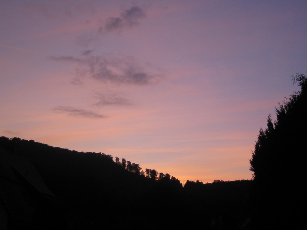 Sonnenuntergang im Dietrichstal (Bad Lauterberg im Harz)