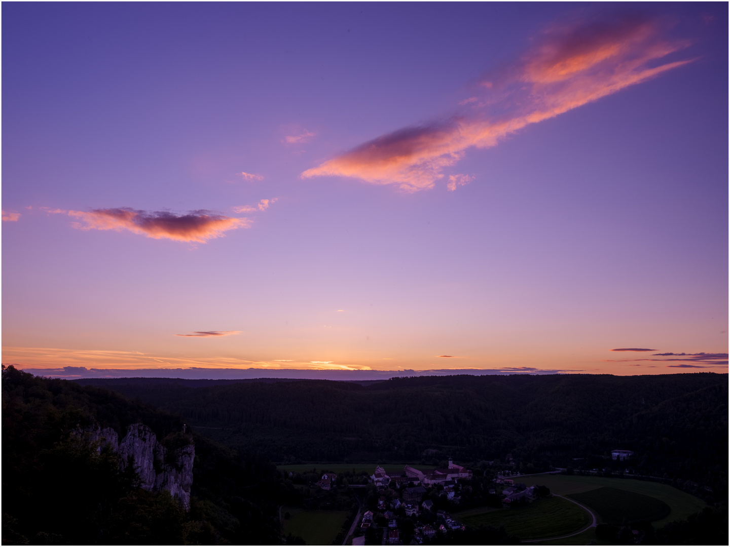 Sonnenuntergang im Donautal - Jägerfelsen