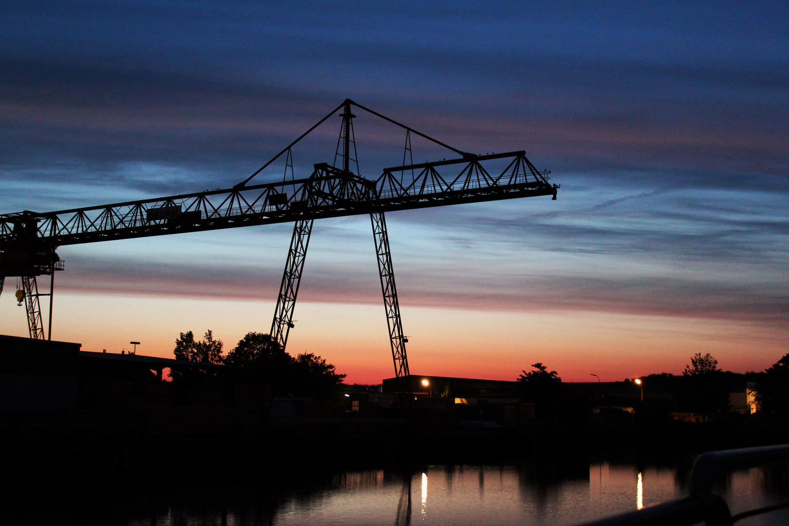 Sonnenuntergang im Dortmunder Hafen