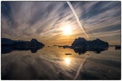 Sonnenuntergang im Eismeer