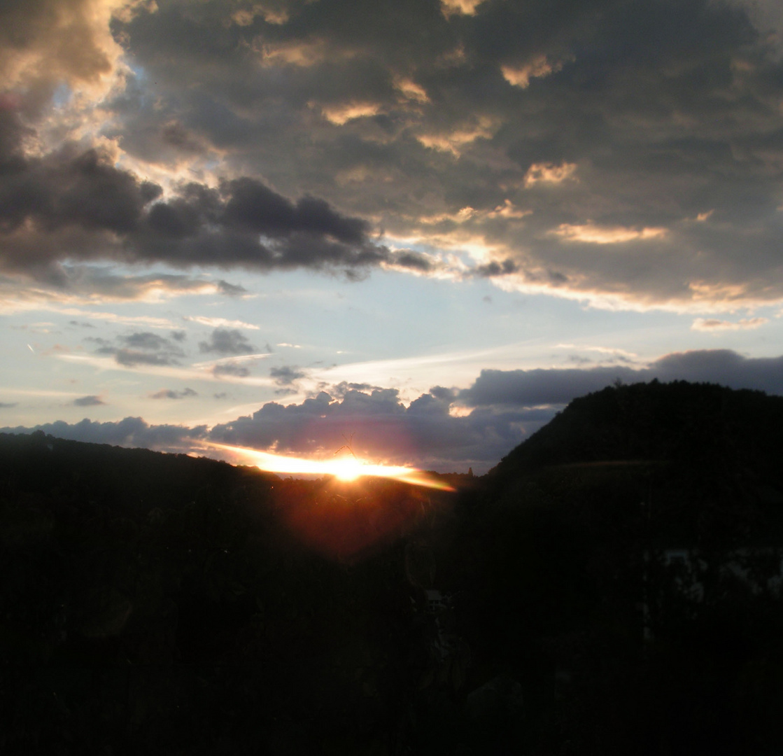 Sonnenuntergang im Elbtal