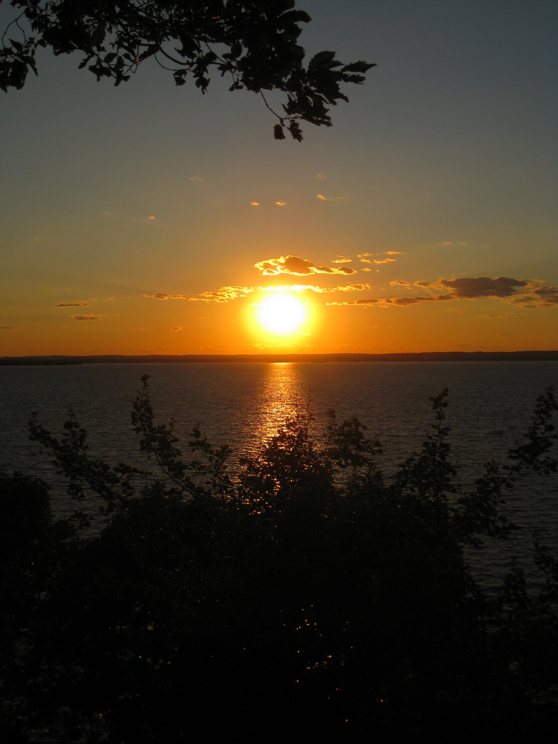 Sonnenuntergang im Elkneck state park