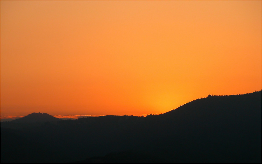 Sonnenuntergang im Elsaß