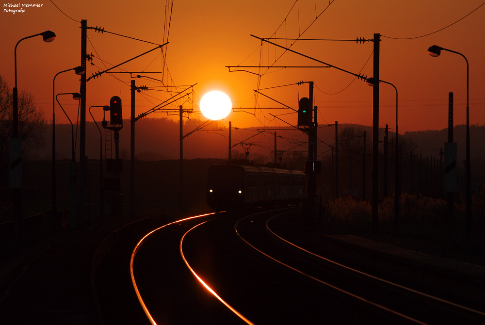 Sonnenuntergang im Elsaß