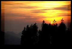 Sonnenuntergang im Emmental