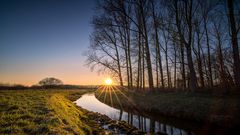 Sonnenuntergang im Emsland