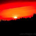 Sonnenuntergang im Erzgebirge