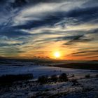 Sonnenuntergang im Erzgebirge