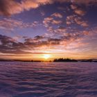 Sonnenuntergang im Erzgebirge