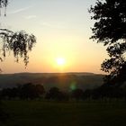 Sonnenuntergang im Erzgebirge