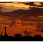 Sonnenuntergang im Etosha National Park, Namibia