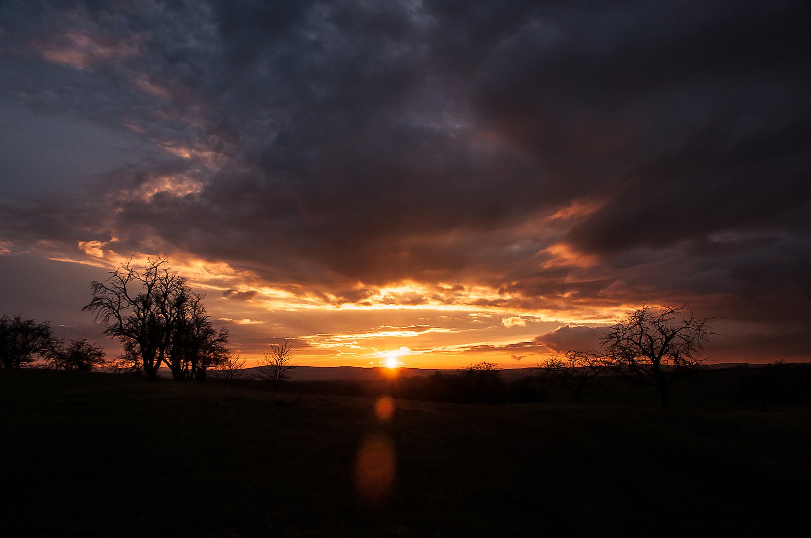 Sonnenuntergang im Februar