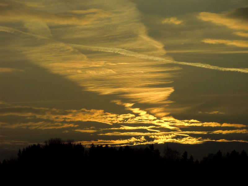 Sonnenuntergang im Februar...