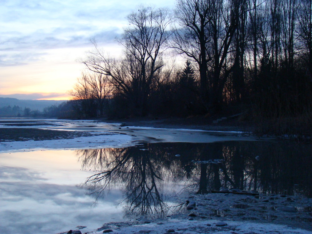 Sonnenuntergang im Februar