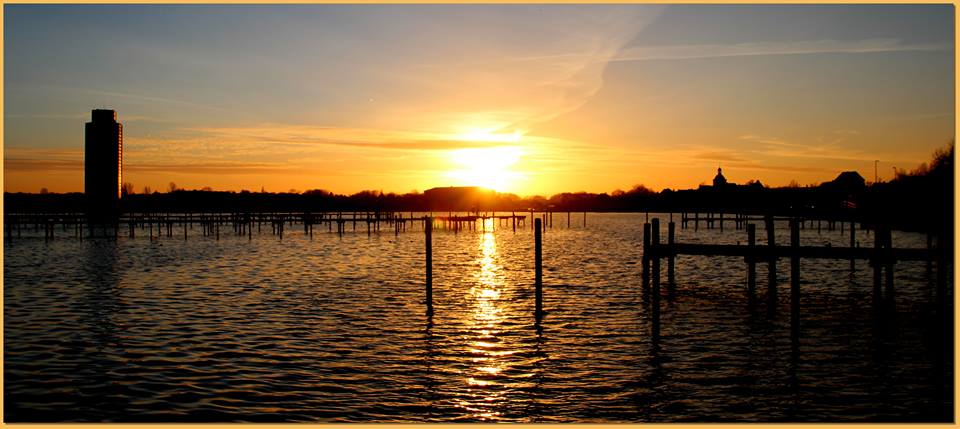 Sonnenuntergang im Februar