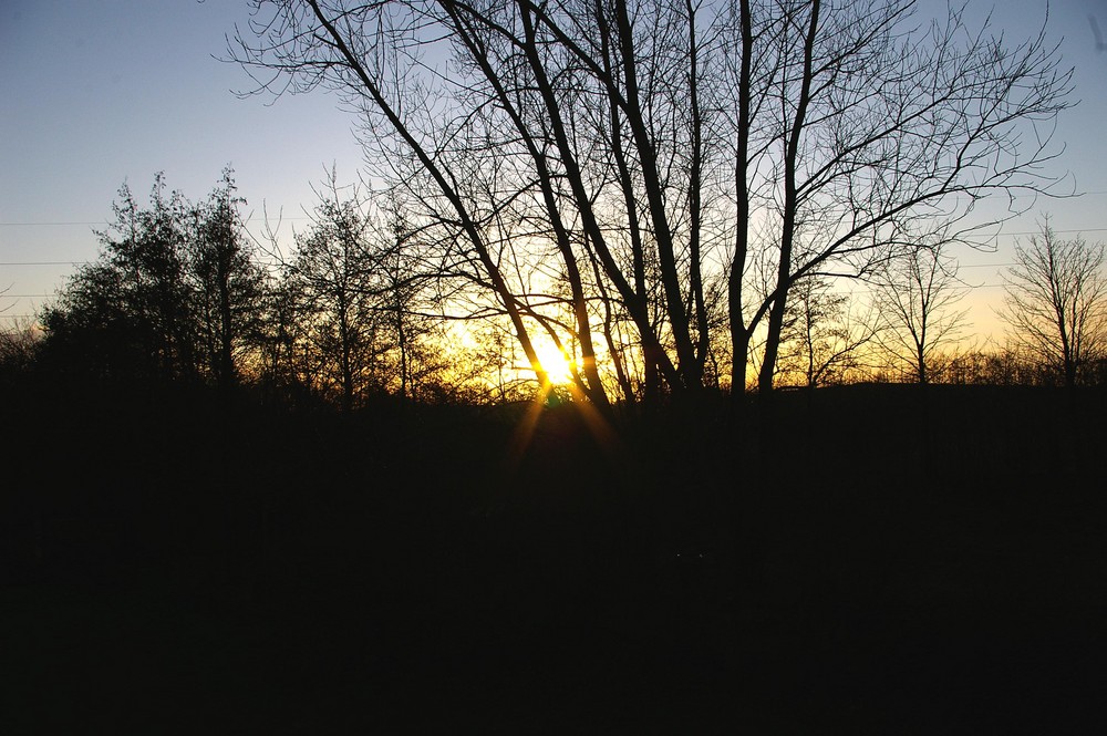 sonnenuntergang im februar