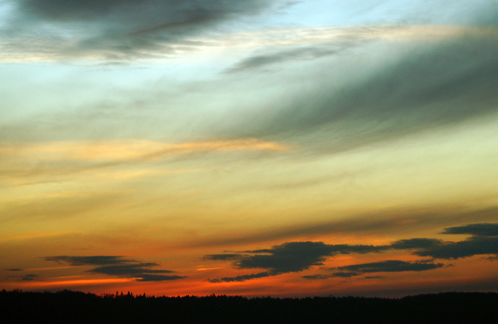 sonnenuntergang im februar (hameln)