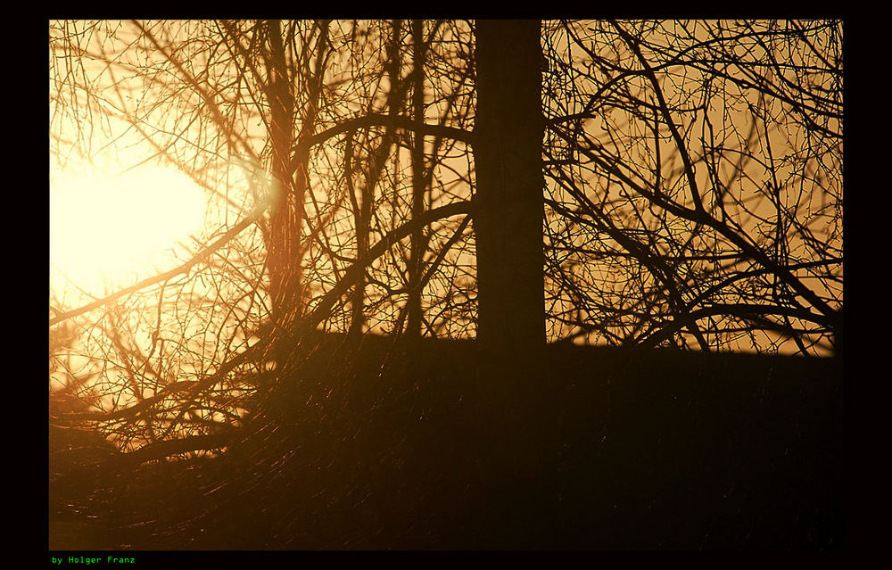 Sonnenuntergang im Fichtelgebirge