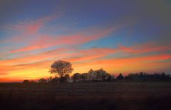 Sonnenuntergang im Fichtelgebirge