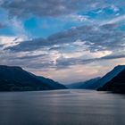 Sonnenuntergang im Fjord