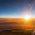 Sonnenuntergang im Flieger