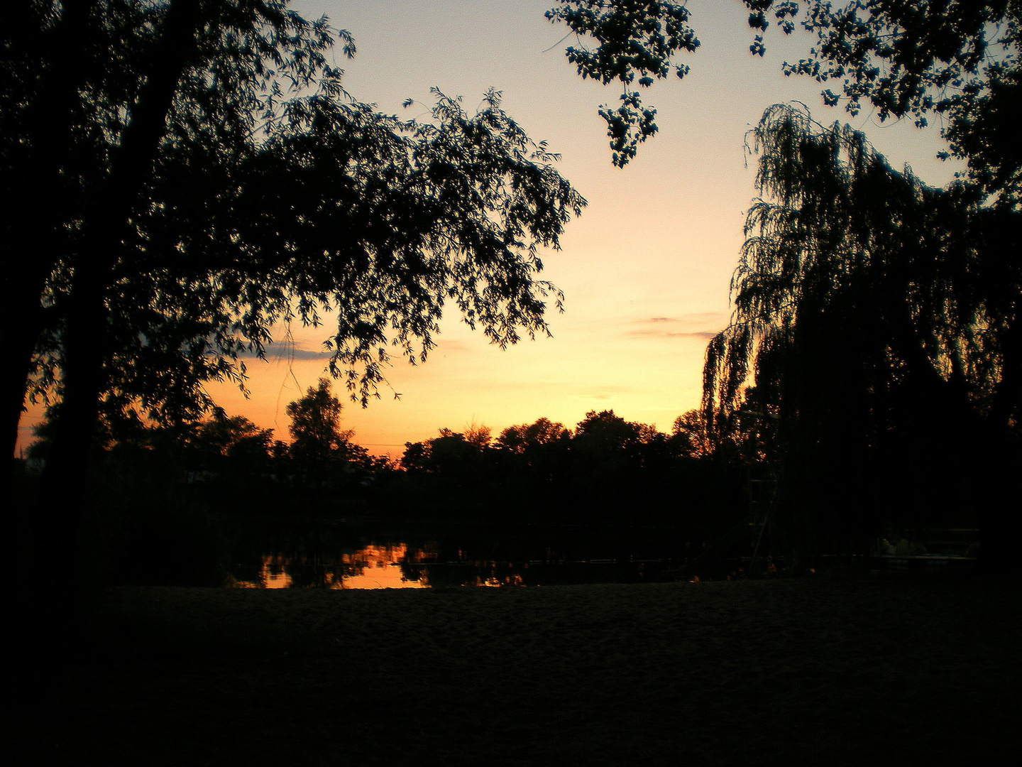 Sonnenuntergang im Friedrichsbad.