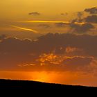 Sonnenuntergang im Frühling ...