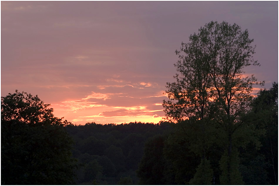 Sonnenuntergang im Frühsommer