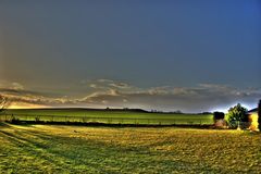 Sonnenuntergang im Garten