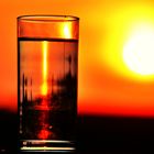 Sonnenuntergang im Glas