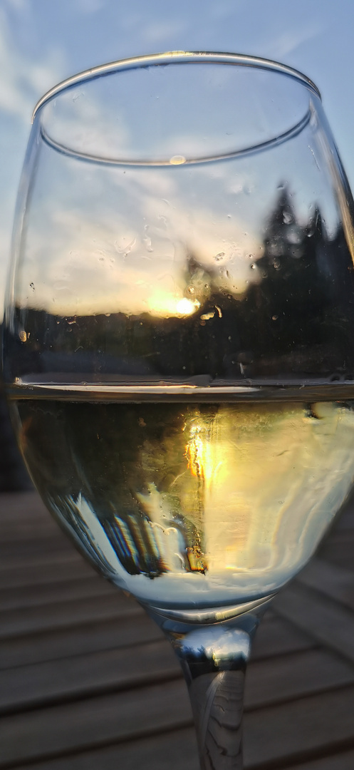 Sonnenuntergang im Glas