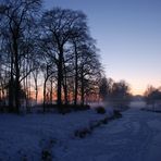 Sonnenuntergang im Greiffenhorstpark