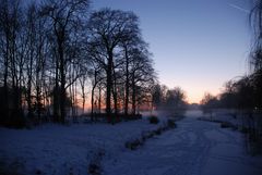 Sonnenuntergang im Greiffenhorstpark