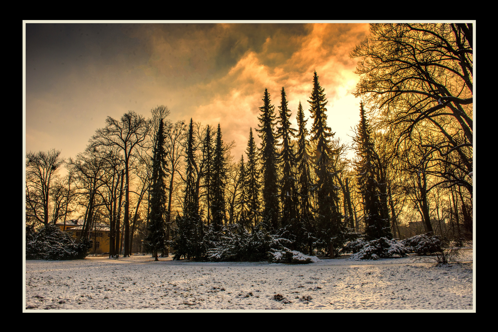 Sonnenuntergang im Großen Garten