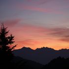 Sonnenuntergang im Großen Walsertal