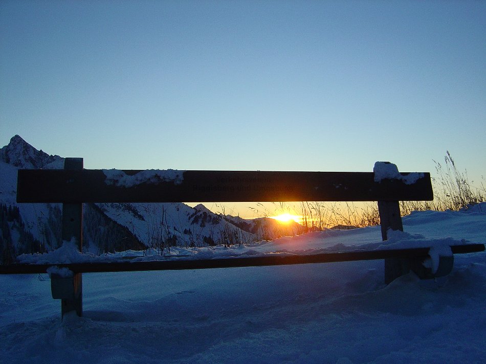 Sonnenuntergang im Gurnigel (Bern)