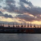 Sonnenuntergang im Haburger Hafen