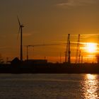 Sonnenuntergang im Hafen