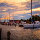 Sonnenuntergang im Hafen