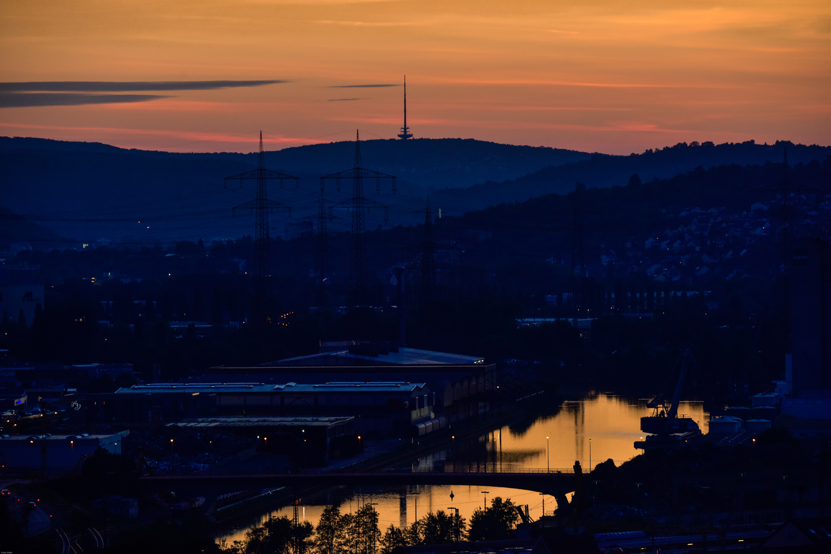 Sonnenuntergang im Hafen