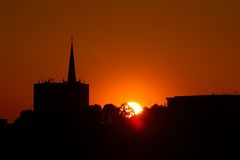 Sonnenuntergang im Hafen