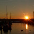 Sonnenuntergang im Hafen