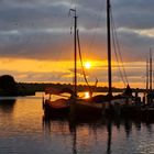 Sonnenuntergang im Hafen