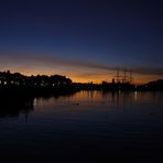 Sonnenuntergang im Hafen